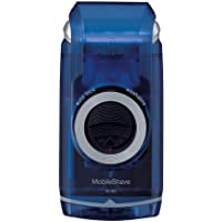 Braun PocketGo M60b MobileShave - Afeitadora eléctrica para hombre portátil- máquina de afeitar barba- transparente azul